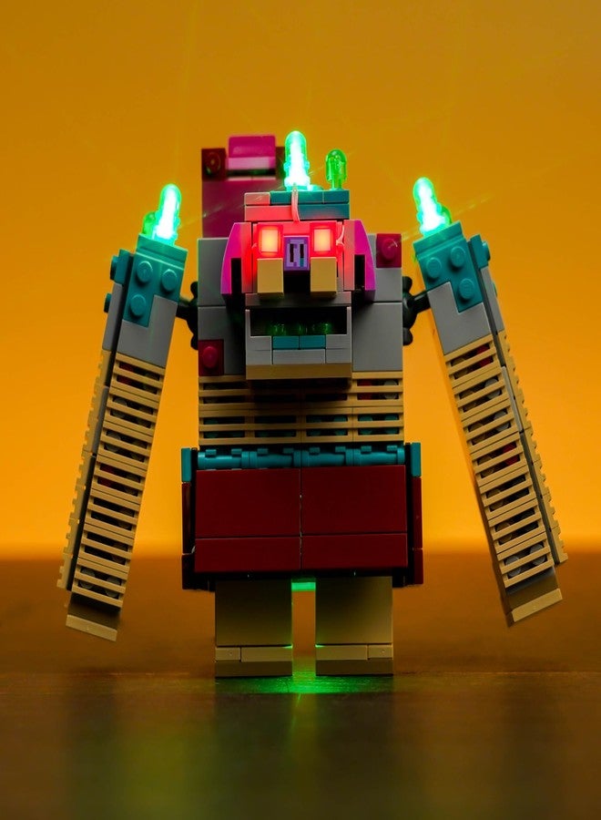 VONADO LED Light Kit for Lego Minecraft The Devourer Showdown 21257 (Lights Only, No Models) Creative Lighting Set Accessories Compatible with 21257 Minecraft Building Set, Green, Red - Image 1